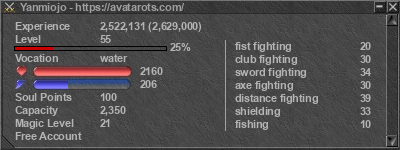 Signature for player Yanmiojo