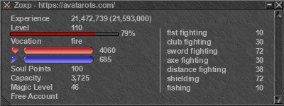 Signature for player Zoxp